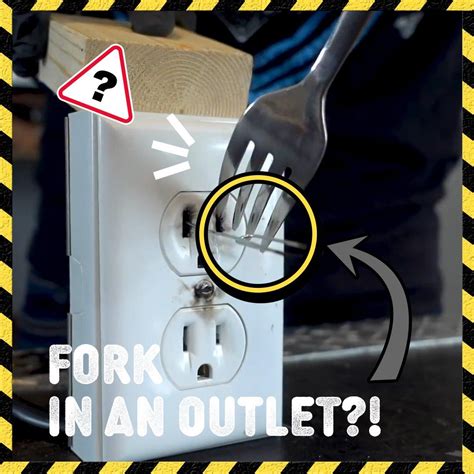 sticking forks in electrical outlet